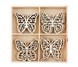 Dřevěné výřezy Motýl, 20ks