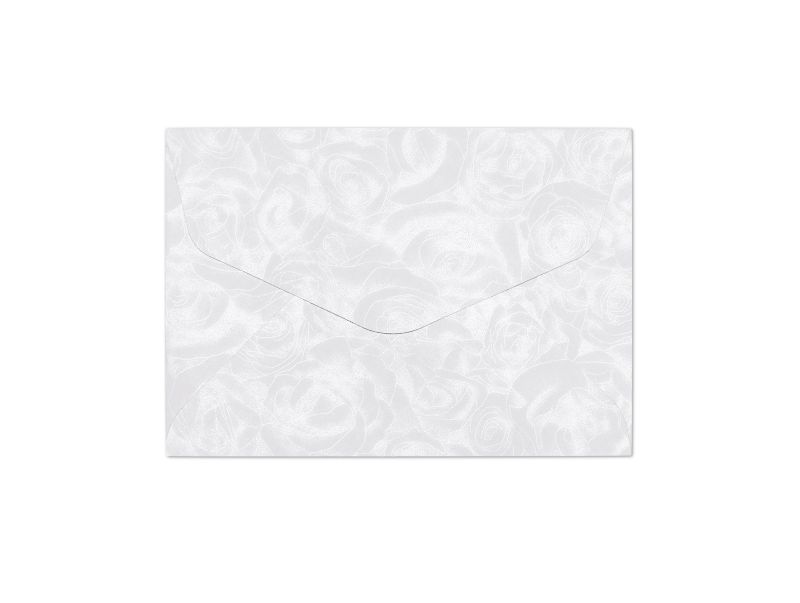 Galeria Papieru obálky B7 Růže bílá 120g, 10ks