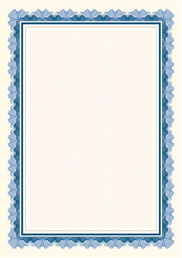 Galeria Papieru diplomy Falbala modrá 170g, 25ks