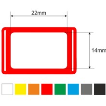 Kalendářová okénka 1p, 14x22, 320mm, červená, gumička