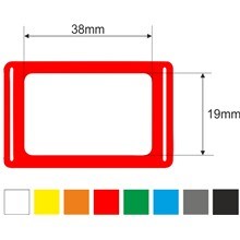Kalendářová okénka 7p, 19x38, 300mm, červená, gumička