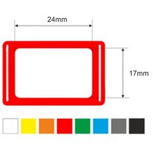 Kalendářová okénka 2p, 17x24, 290mm, červená, gumička