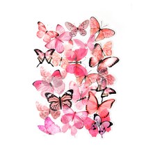 Samolepky průhledné - Motýli, 40ks