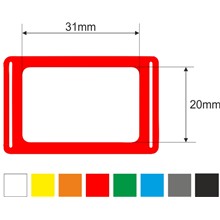Kalendářová okénka 3p, 20x31, 290mm, červená, gumička