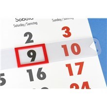 kalendářová okénka 4gp, 23x34, 150mm, červená, bezgumičkové