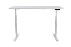 Elektrický nastavitelný stůl bílý