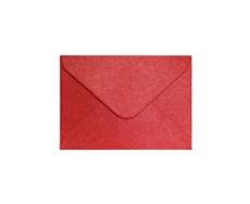 Galeria Papieru obálky 70x100 mm Pearl červená 150g, 10ks
