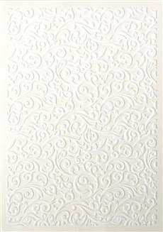 Galeria Papieru ozdobný papír Flock bílá 220g, 5ks